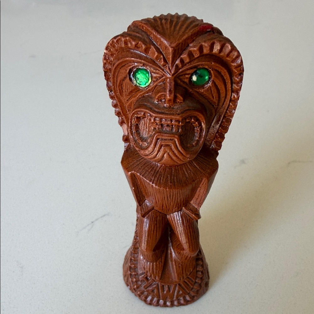 Vintage Coco Joe’s Hapa Wood Tiki Figurine Representing Hawaiian God Ku